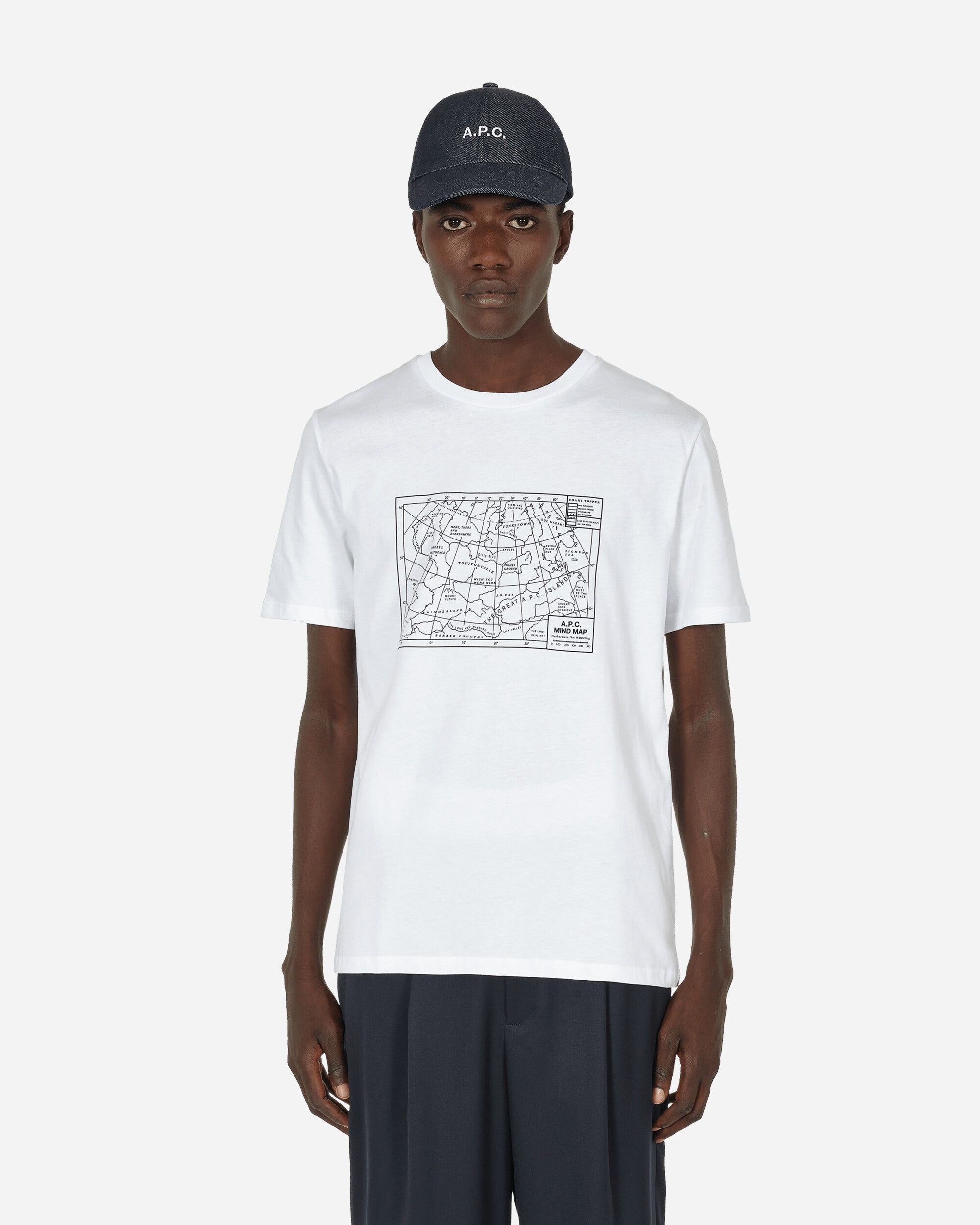 A.P.C. T-Shirt Carl White T-Shirts Shortsleeve COBQX-H26264 AAB