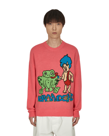 Brain Dead Buddies Sweater Fuschia Knitwears Sweaters BDF21O12001960 PK04