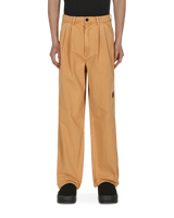 Brain Dead Livewire Pigment Dyed Herringbone Pant Squash Pants Trousers BDF21B04002030 OR03