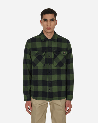 Dickies New Sacramento Shirt Pine Green Shirts Longsleeve DK0A4XDZ PG01