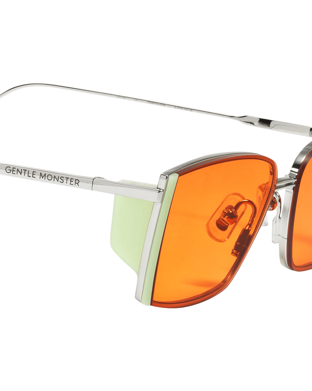 Gentle Monster Nico Silver Orange Eyewear Sunglasses NICO-02 02