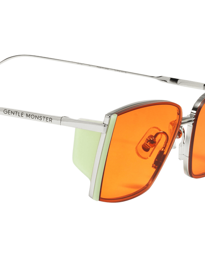 Gentle Monster Nico Silver Orange Eyewear Sunglasses NICO-02 02