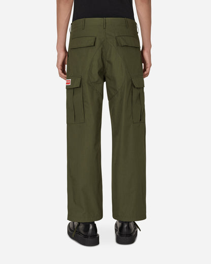 Kenzo Paris Pantalon Formel Dark Khaki Pants Trousers FC65PA2429DD 51