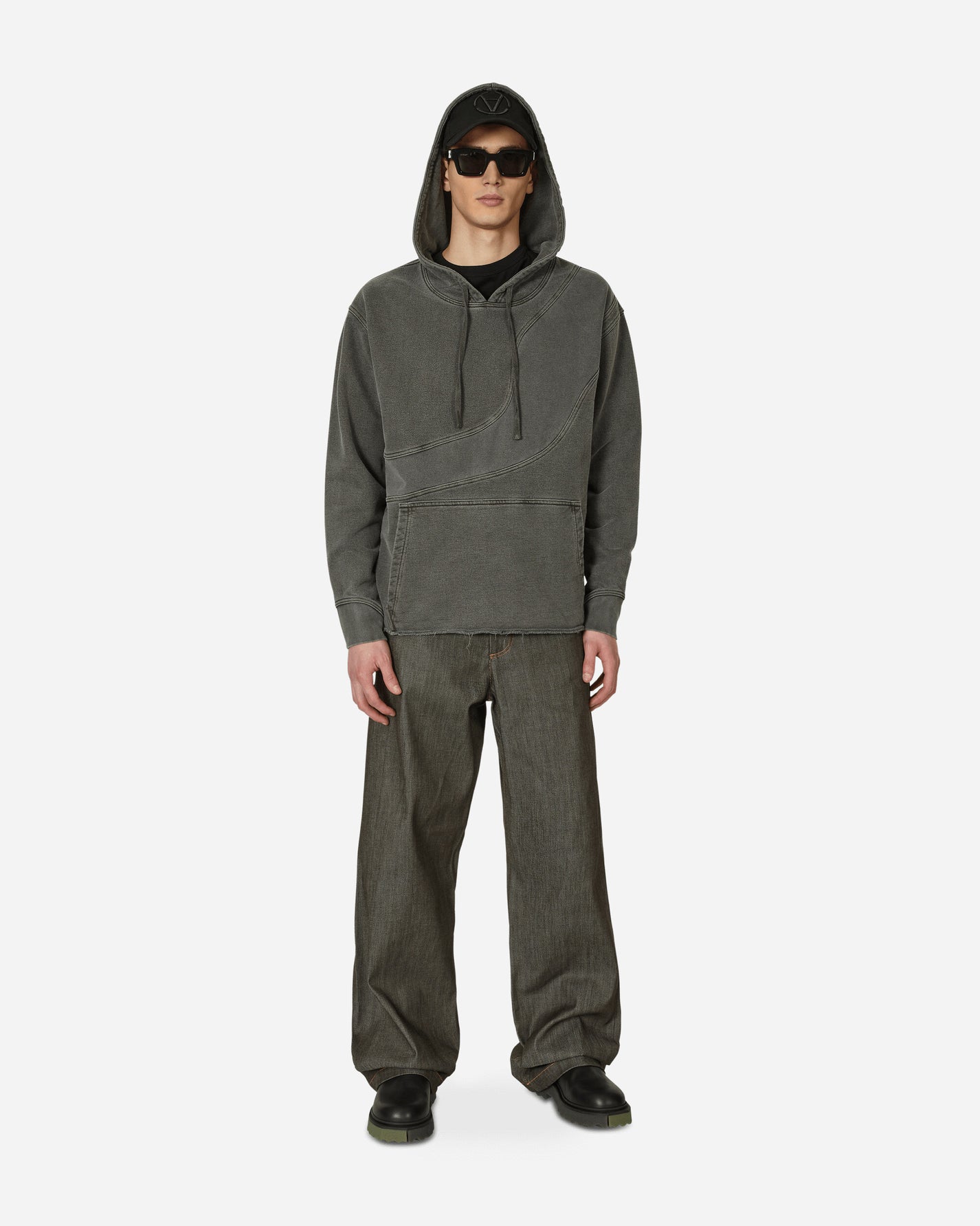 Lueder Sash Hoodie Ash Washed Sweatshirts Hoodies SS23L15CO6 1