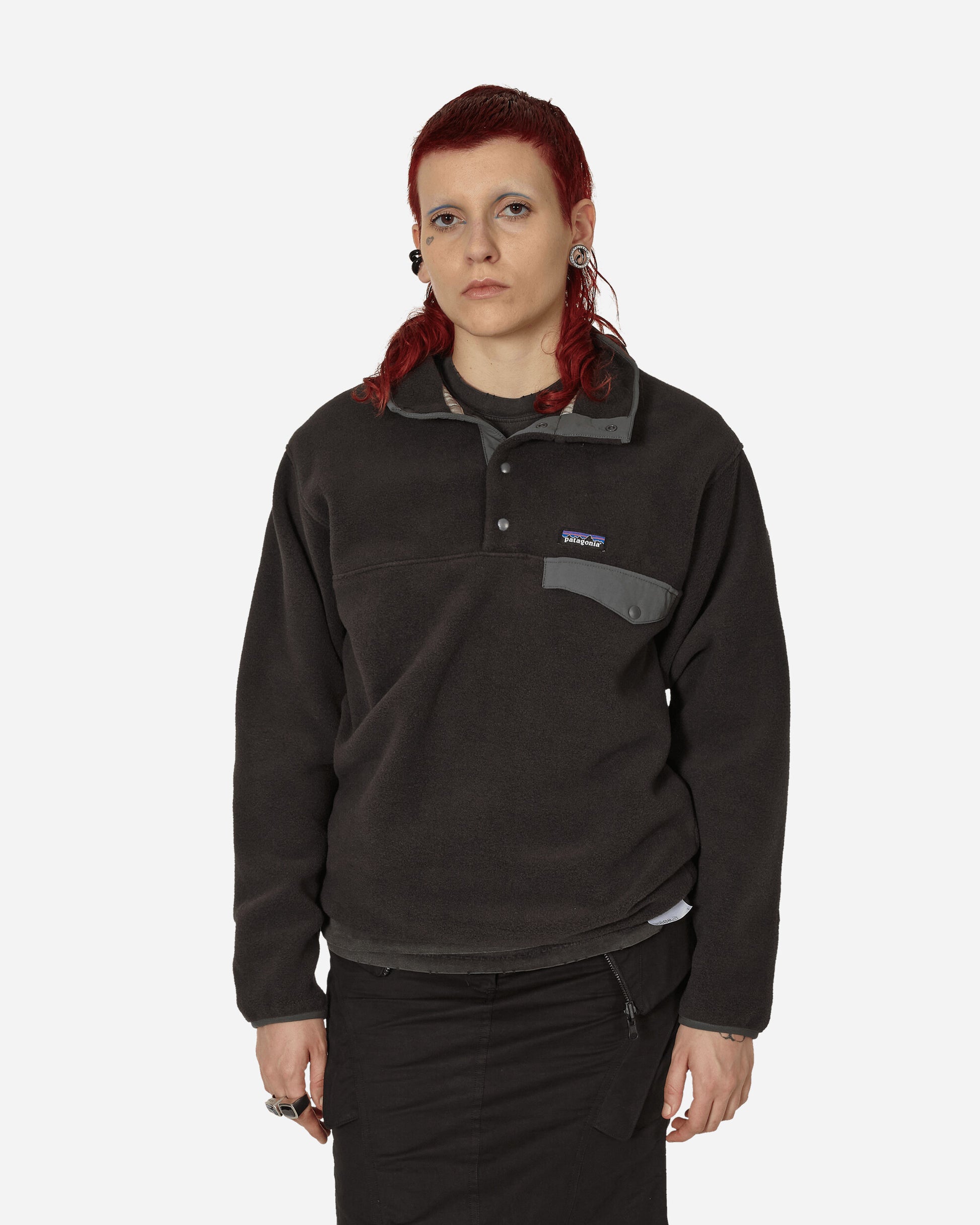 Patagonia M'S Synch Snap-T P/O Black w/Forge Grey Sweatshirts Fleece 25450 BFO