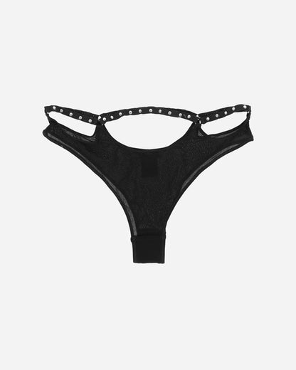 Priscavera Wmns Studded Thong Black Underwear Thongs 008026-117 BK