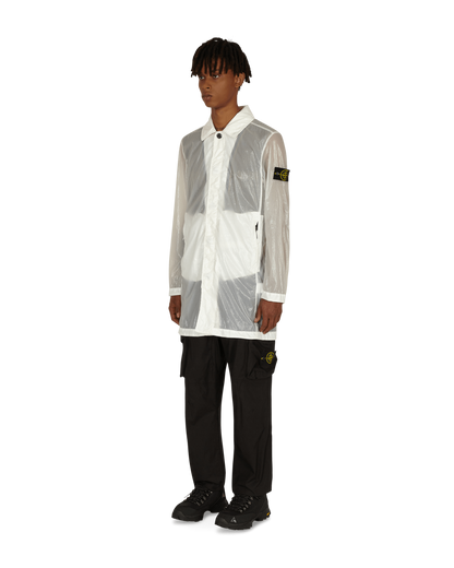 Stone Island Glass-Tc Nylon White Coats and Jackets Coats MO741570534 V0001